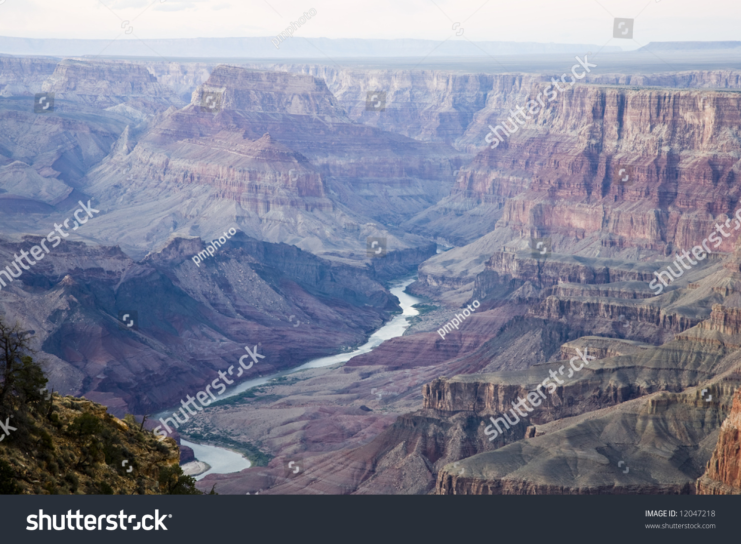 View Rim Trail Bright Angel Lodge Stock Photo Edit Now 12047218