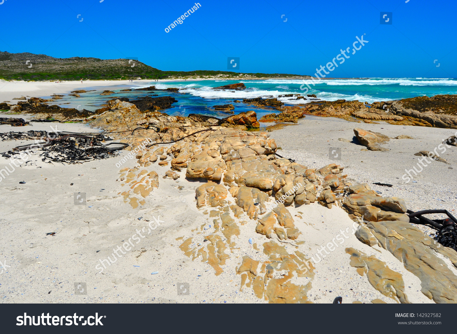 View Of A Beach - Scarborough South Africa Cape Town Stock Photo ...