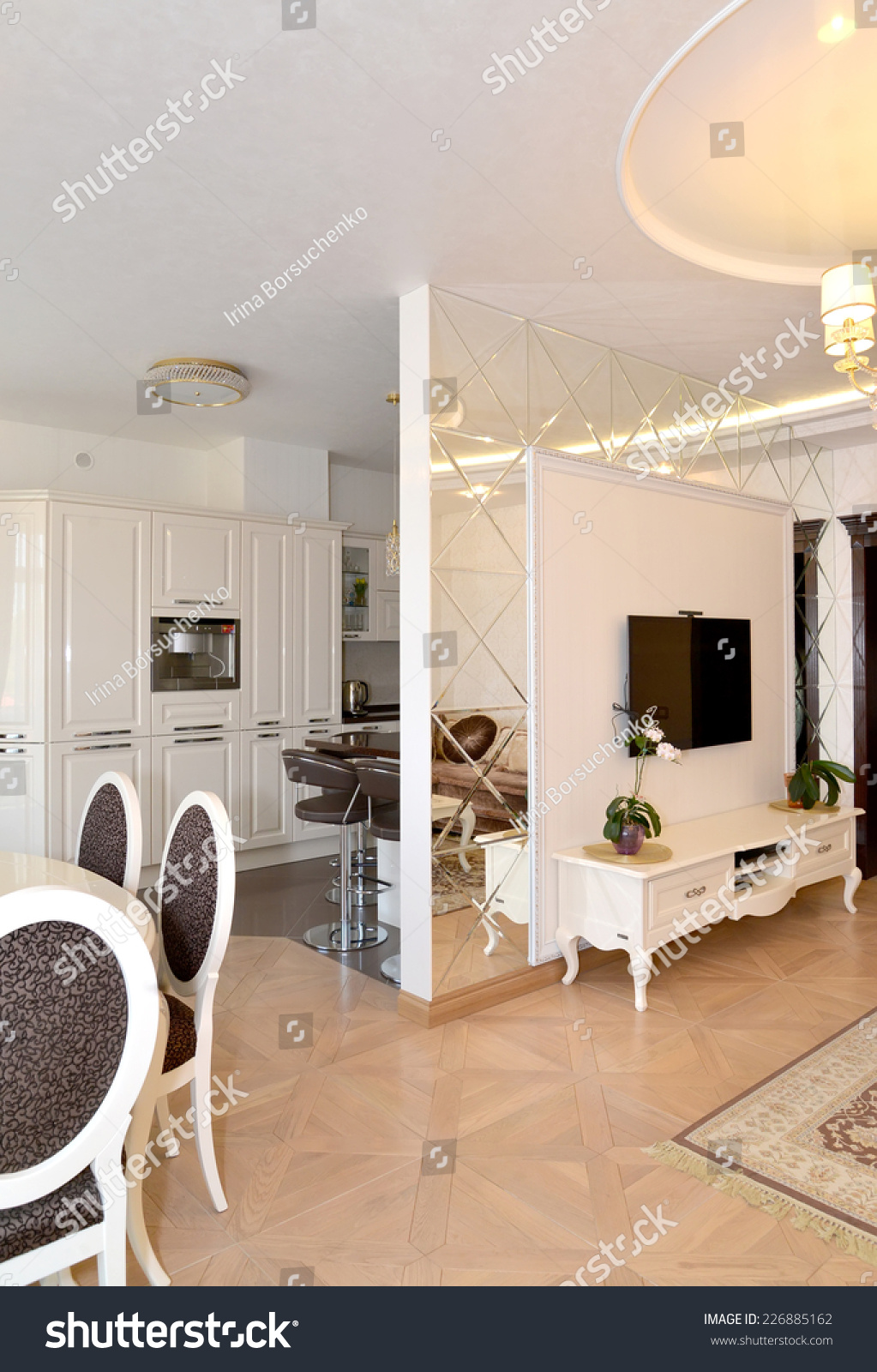 The division of the interior apartment interroom partitions The division of the interior apartment interroom partitions