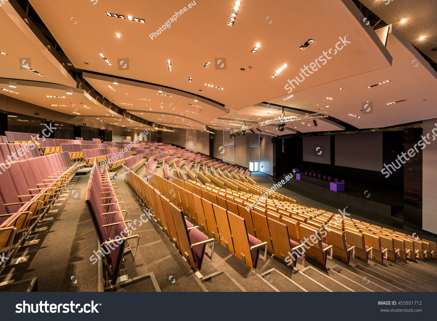 View Spacious Modern Lecture Hall Seen Stock Photo Edit Now