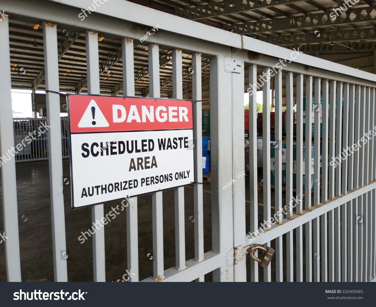 View Toxic Waste Scheduled Waste Storage Stock Photo Edit Now 632409485