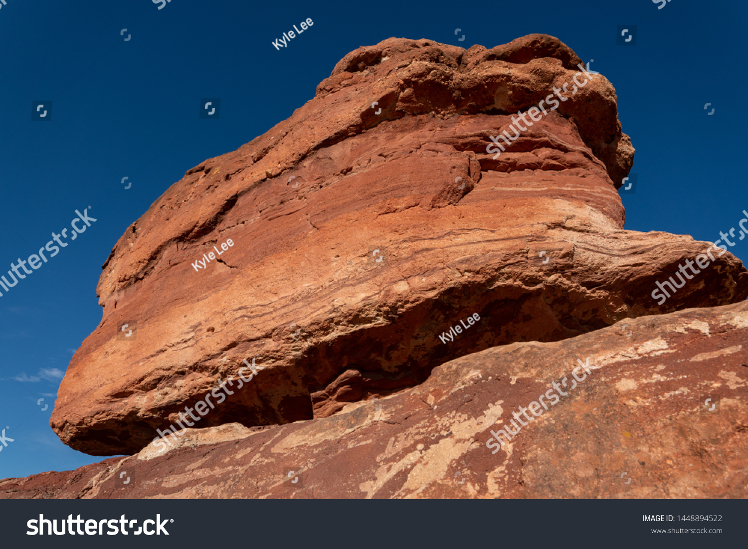 View Balanced Rock Formation Garden Gods Stock Photo Edit Now