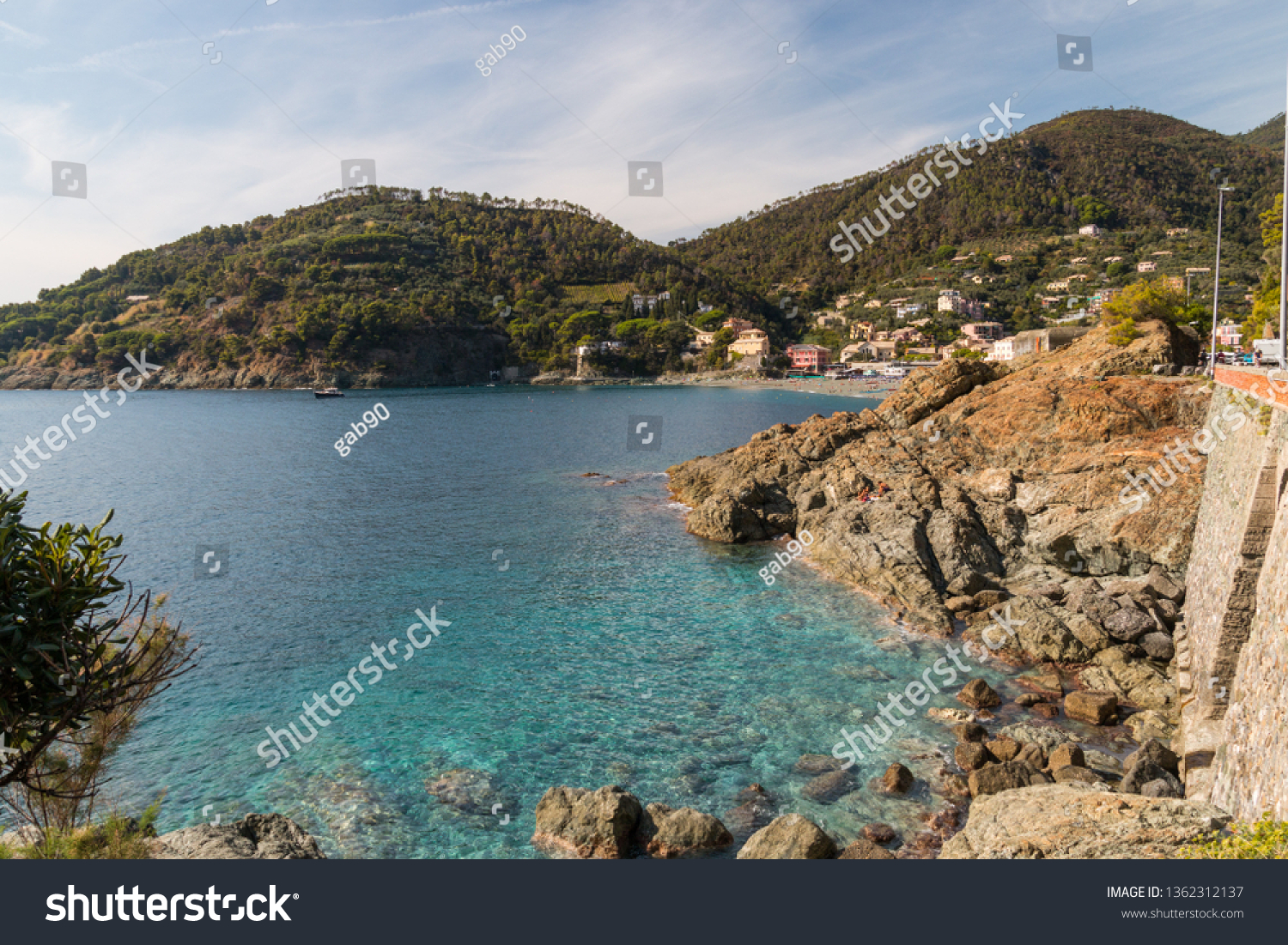 View Bonassola La Spezia Liguria Italy Stock Image Download Now