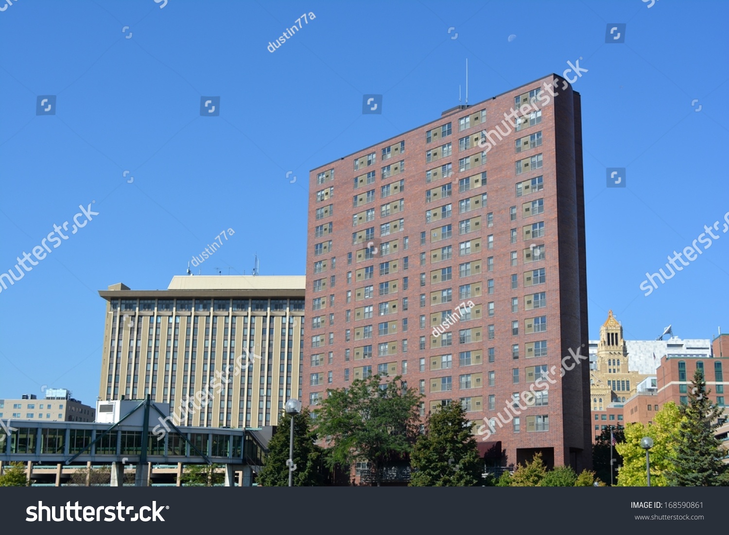 View Of Downtown Rochester Minnesota. Stock Photo 168590861 : Shutterstock