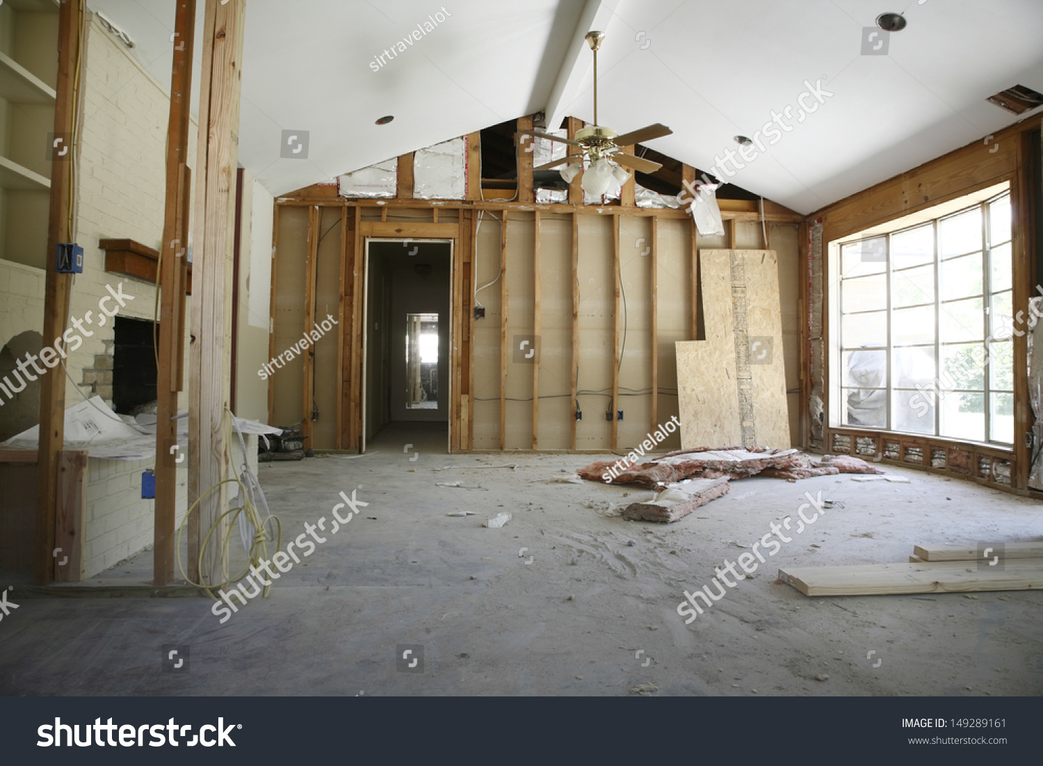 View Partition Wall House Under Renovation Stock Photo Edit Now