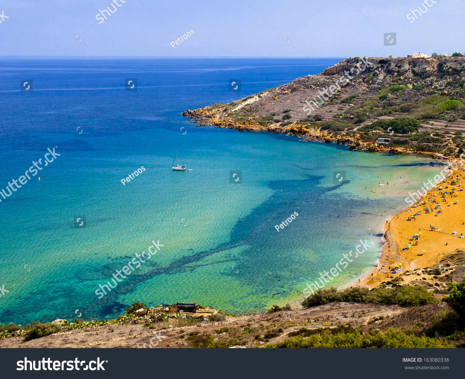 View Of Ramla Bay, Gozo, Malta. Stock Photo 163080338 : Shutterstock