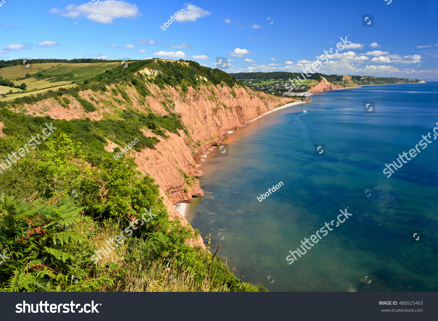 View Sidmouth East Devon Peak Hill Stock Photo 488925463 Shutterstock