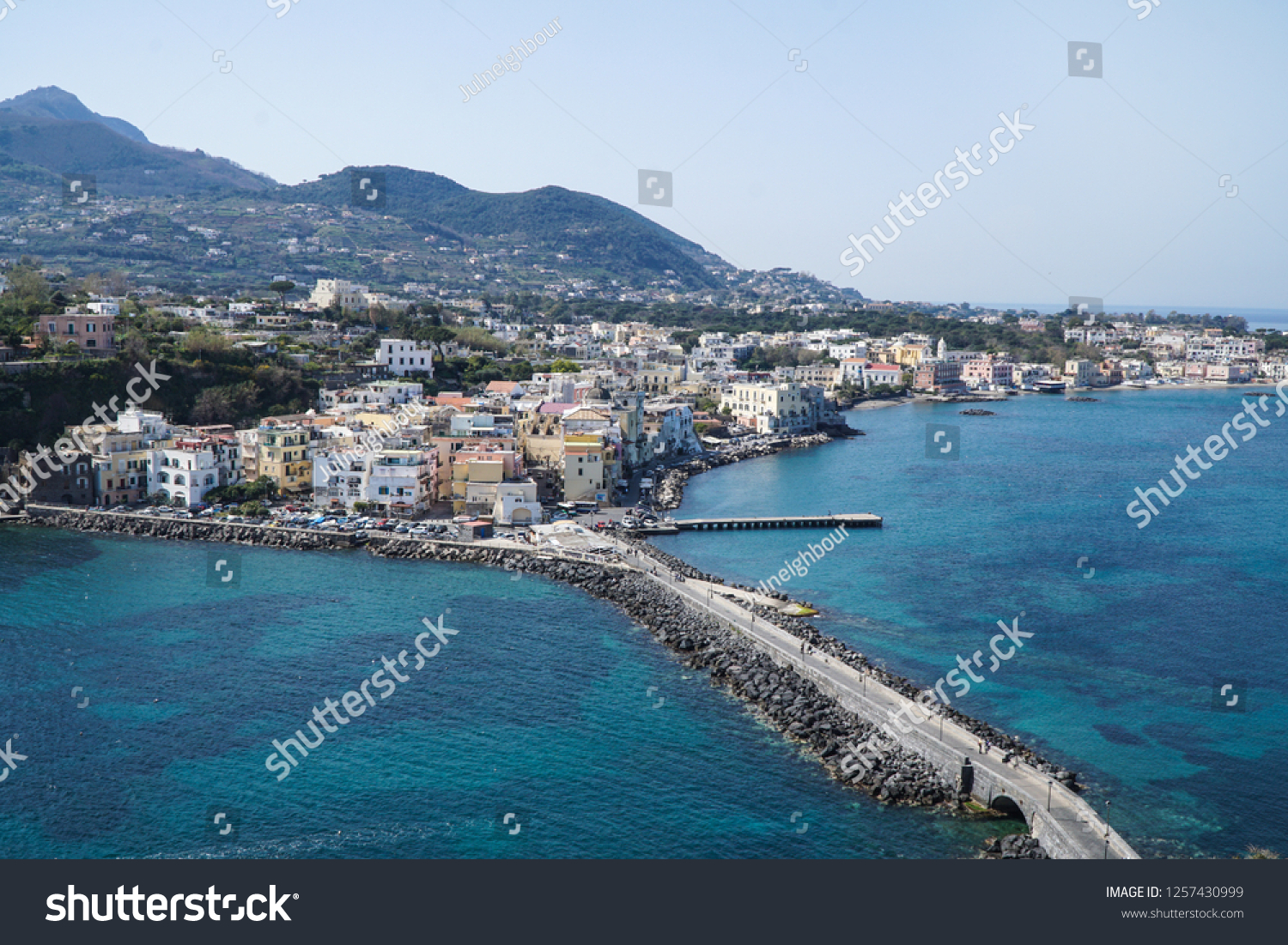 View Beautiful Charming Ischia Ponte City Stock Photo Edit Now