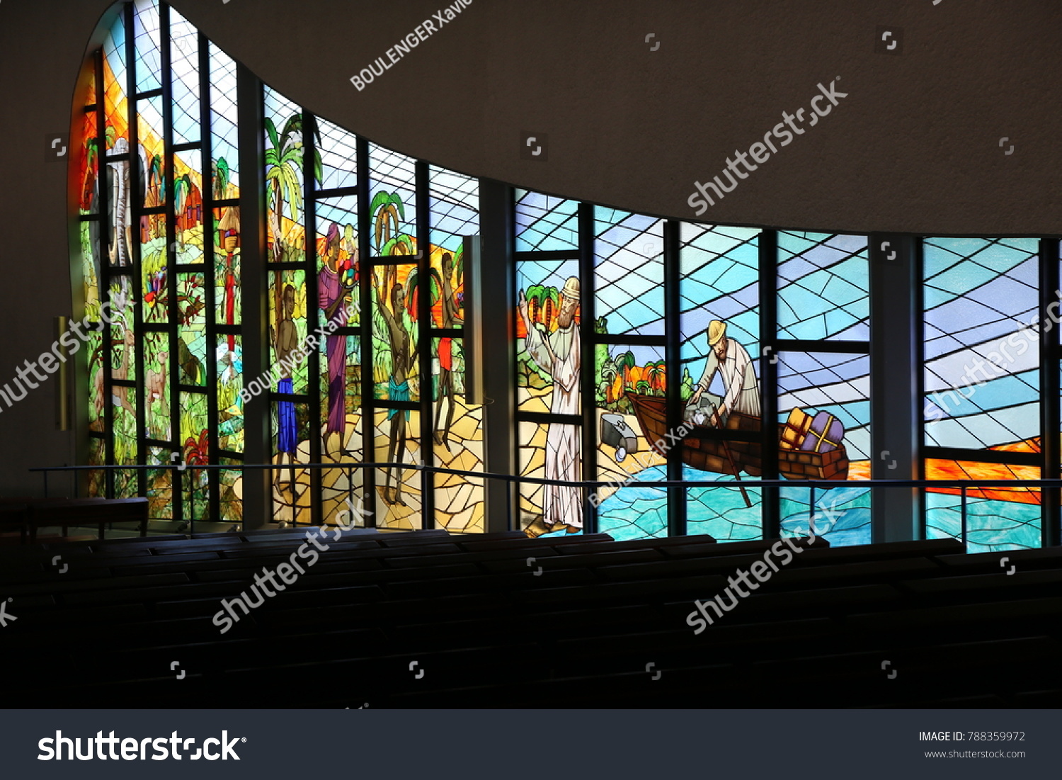 View Interior St Paul Cathedral Abidjan Stock Photo Edit Now