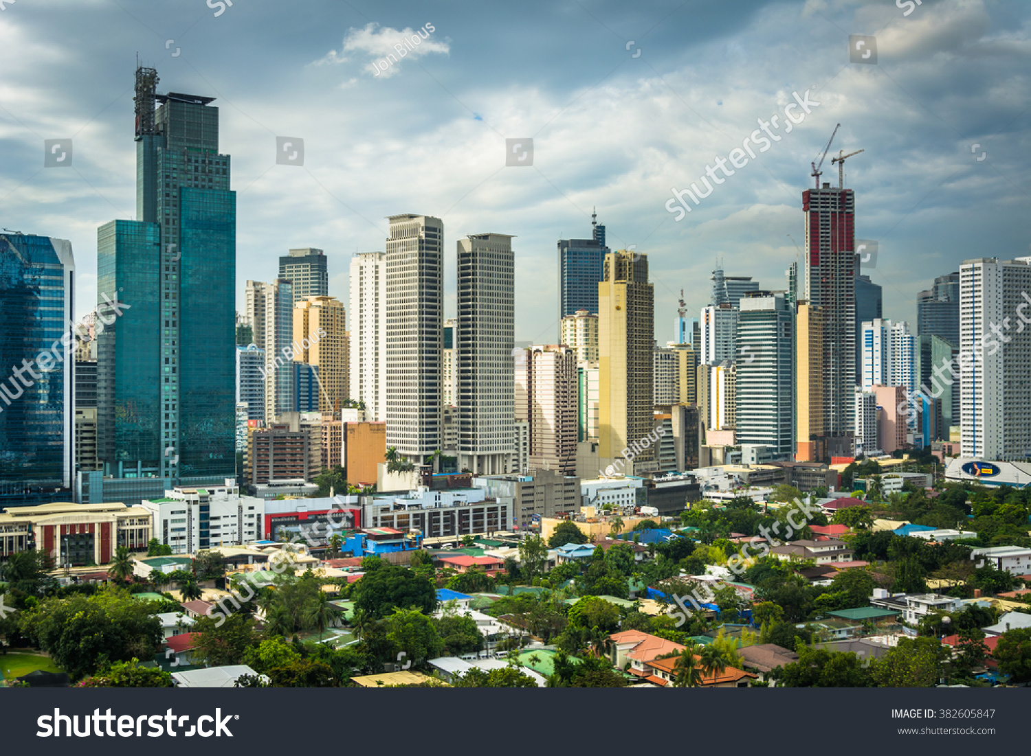 View Skyline Makati Metro Manila Philippines Stock Photo 382605847 ...