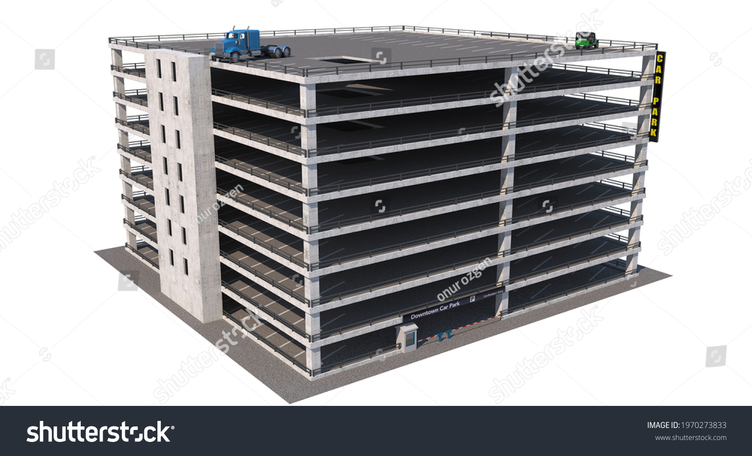 View Typical Multi Level Parking Garage Stock Illustration 1970273833 ...