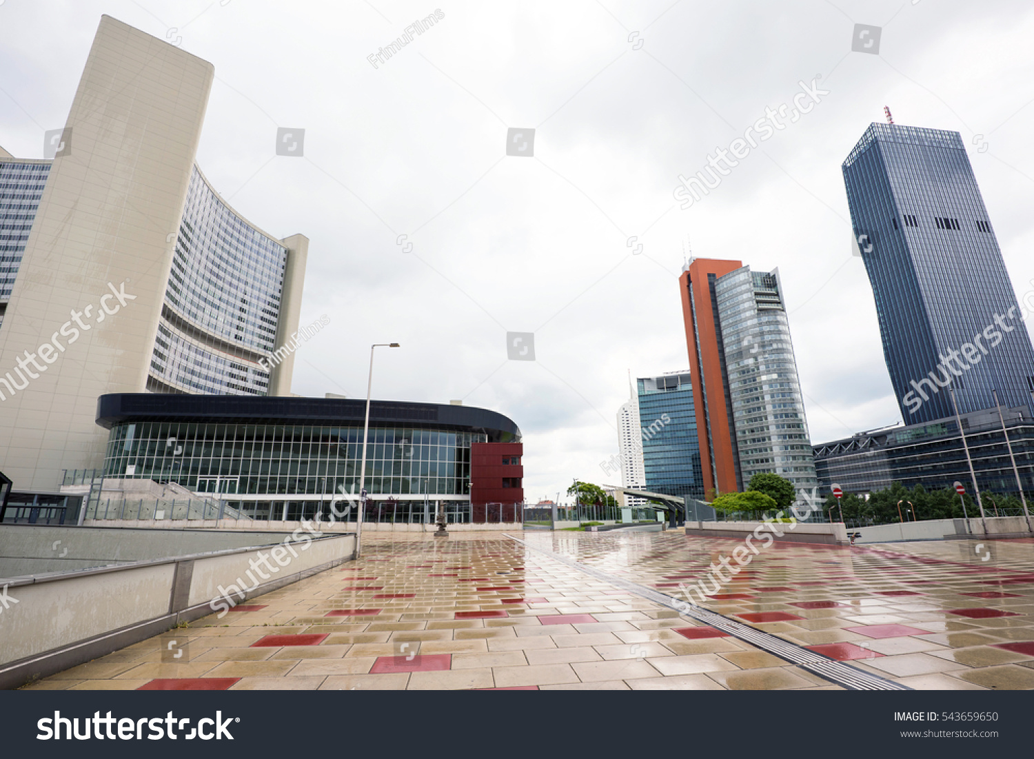 View On Financial District Onu Buildings Stock Photo Edit Now