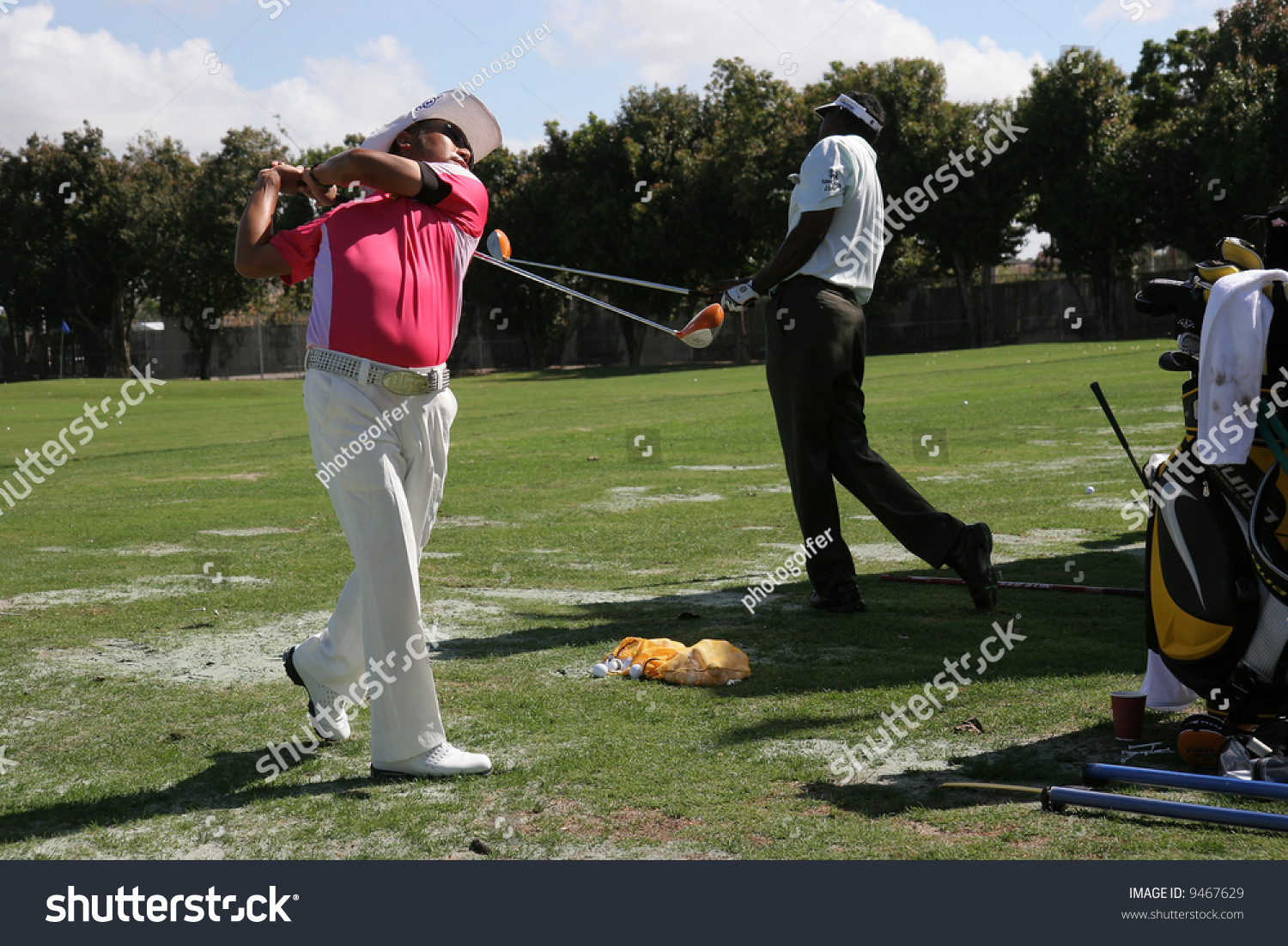 Vijay Singh Shingo Katayama World Golf Stock Photo Edit Now