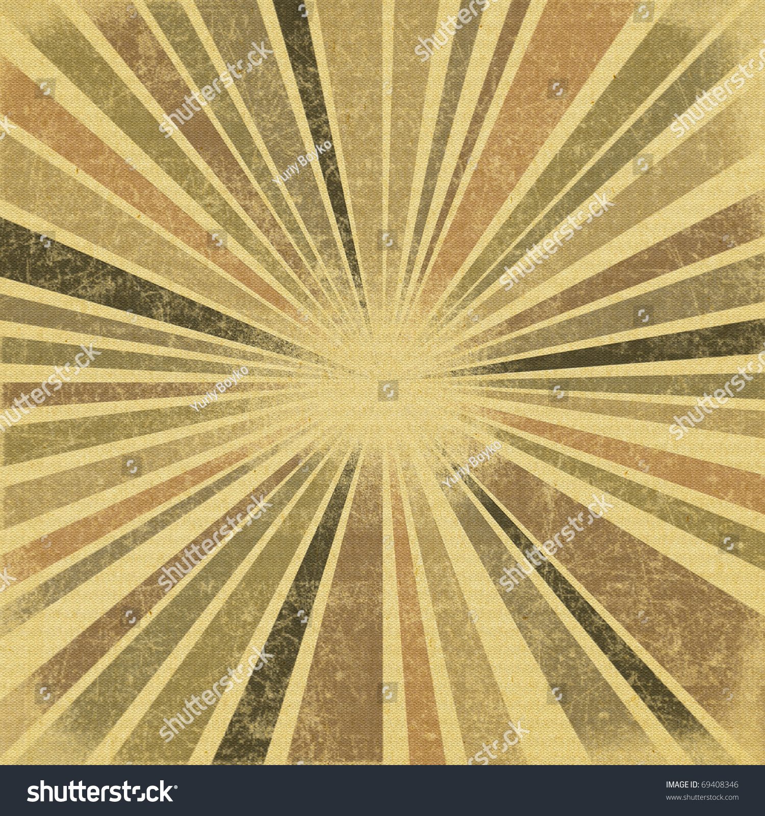 Vintage Abstract Sun Rays On The Wall Grunge Stock Photo 69408346 ...