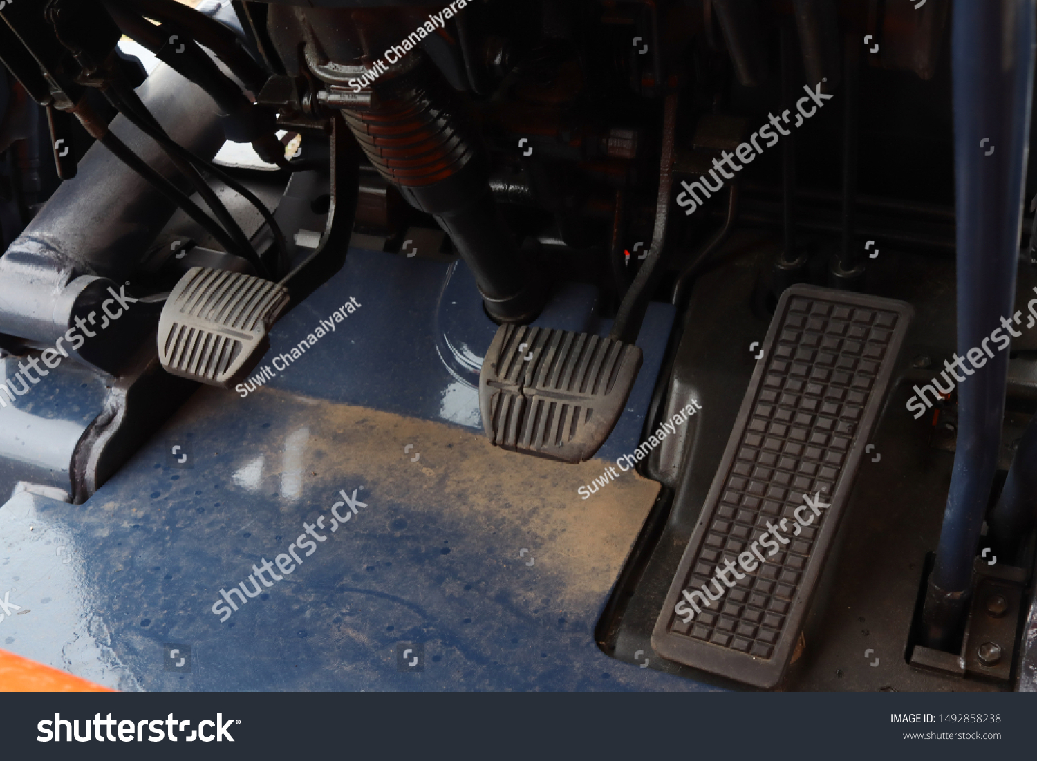 Vintage Accelerator Brake Pedal Clutch Pedal Stock Photo Edit Now