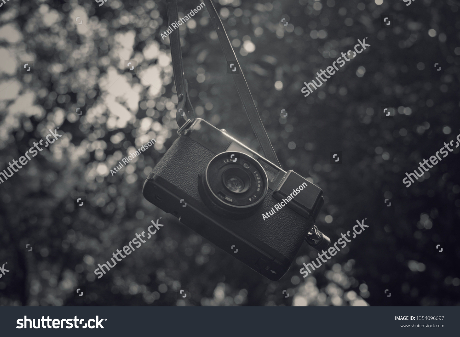 vintage camera hanging wallpaper objects stock image 1354096697 shutterstock