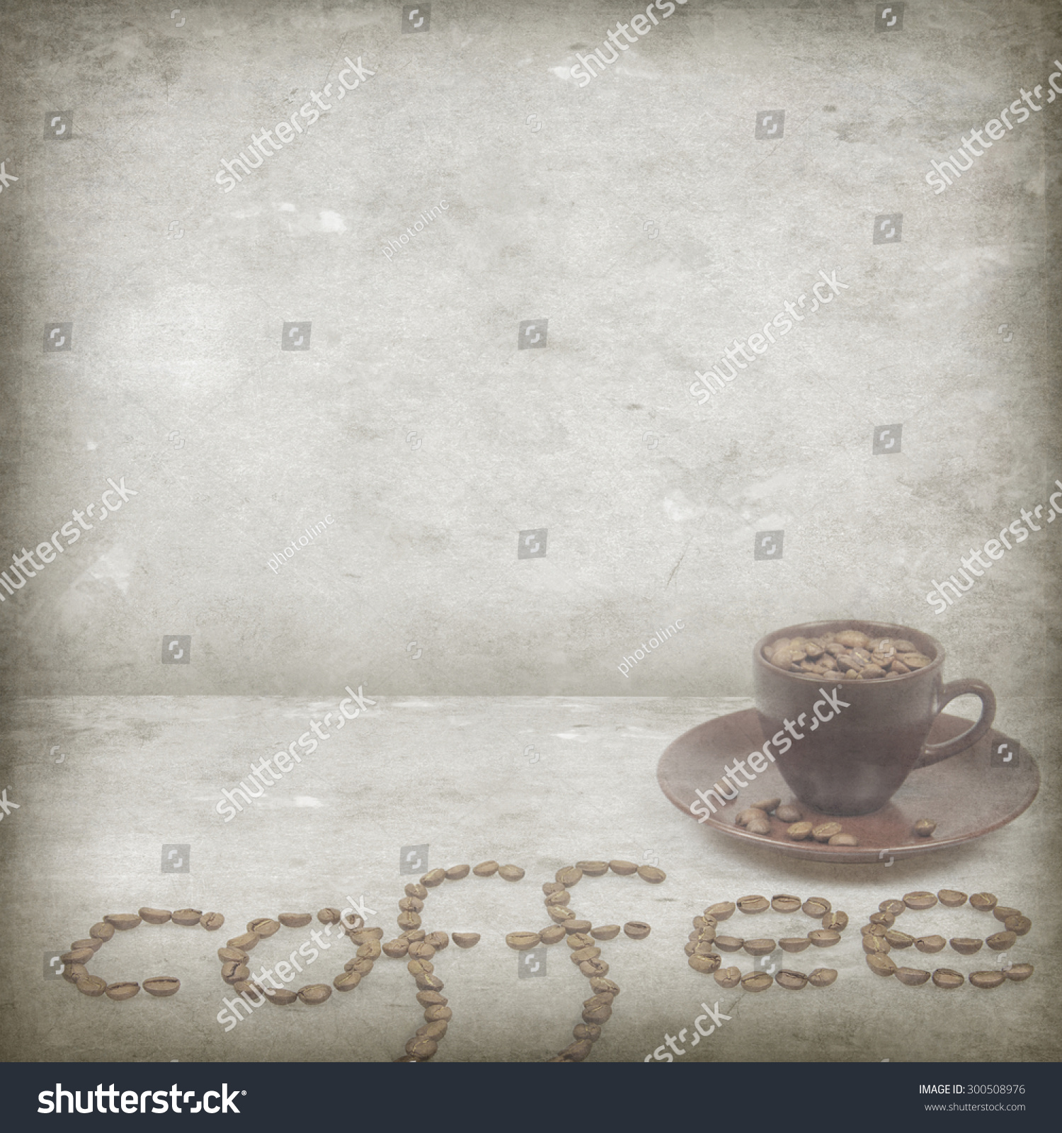 Vintage Coffee Background Stock Photo 300508976 | Shutterstock