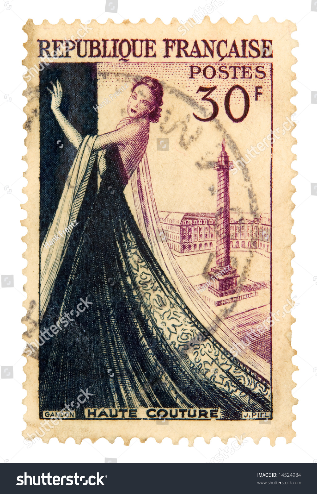 Vintage French Stamp