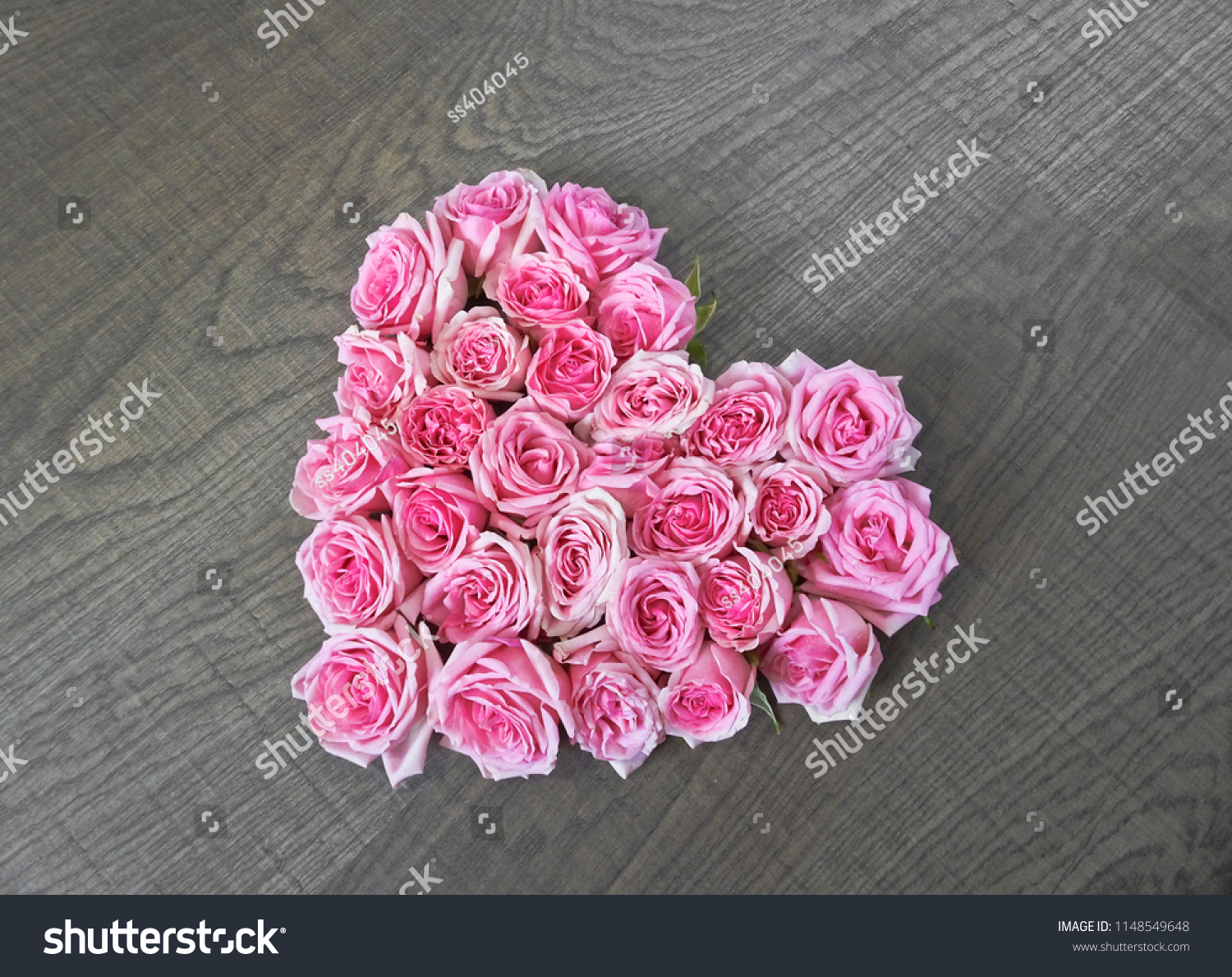 Vintage Heart Pink Rose Against Stock Photo 1148549648