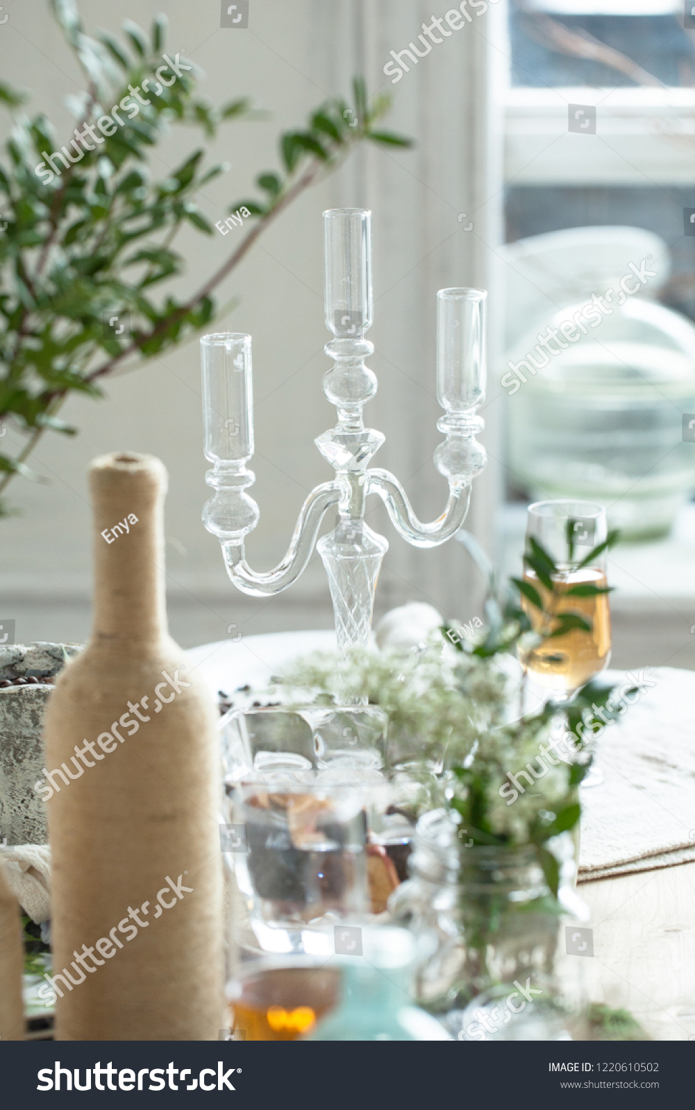 glass lamp stand
