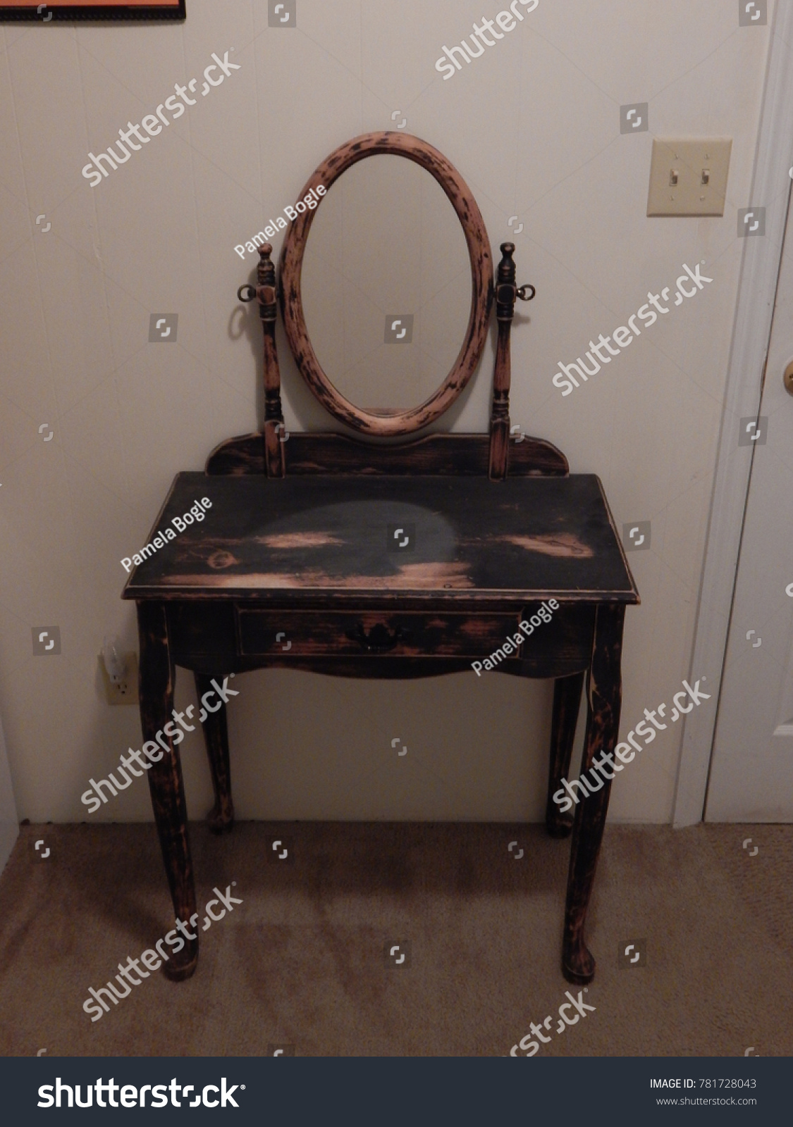 Vintage Makeup Table Stock Photo Edit Now 781728043