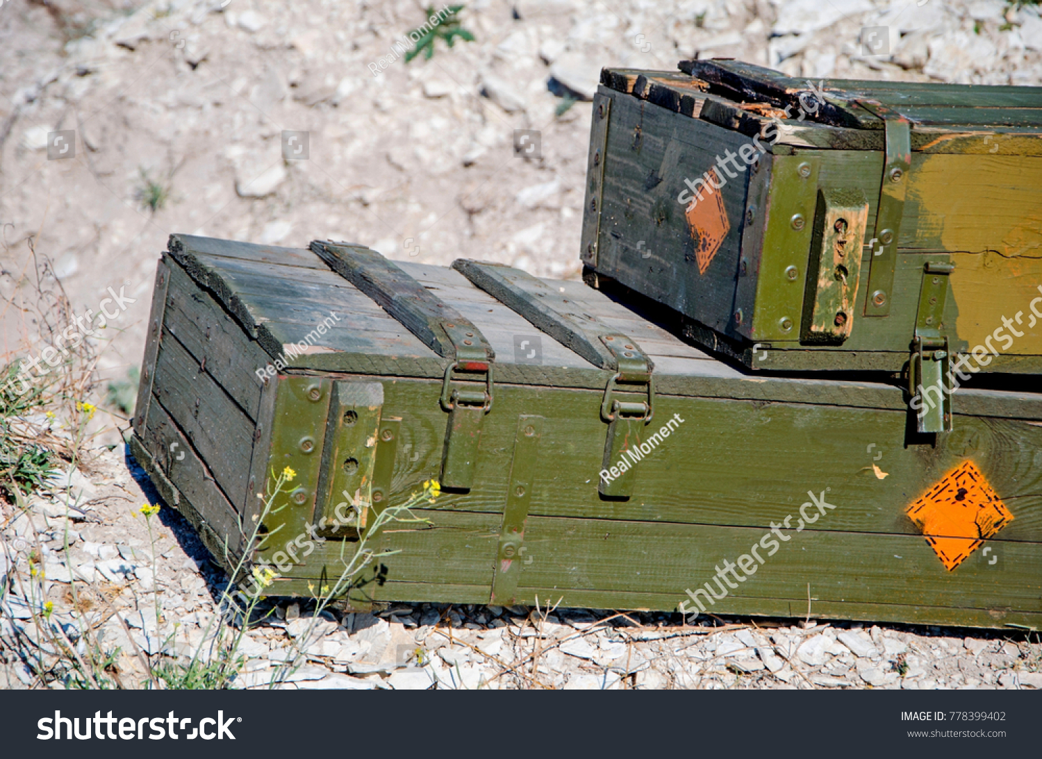 vintage military suitcase