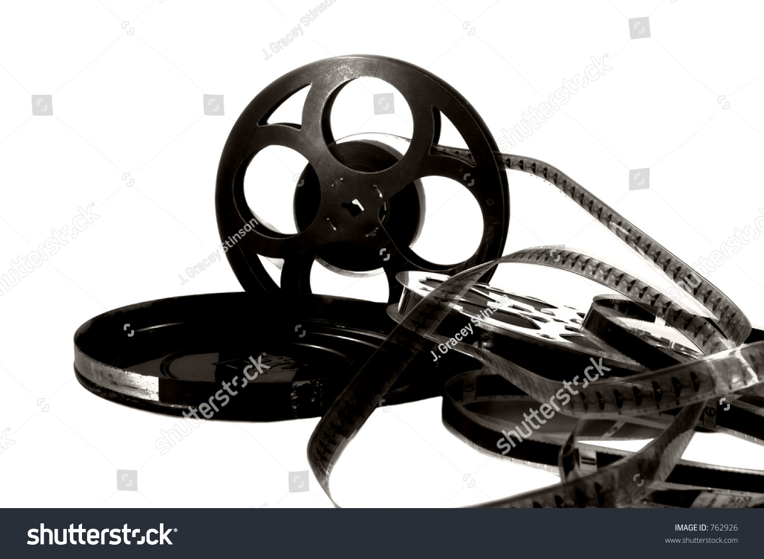 Vintage Movie Reel Film Black White Stock Photo 762926 - Shutterstock