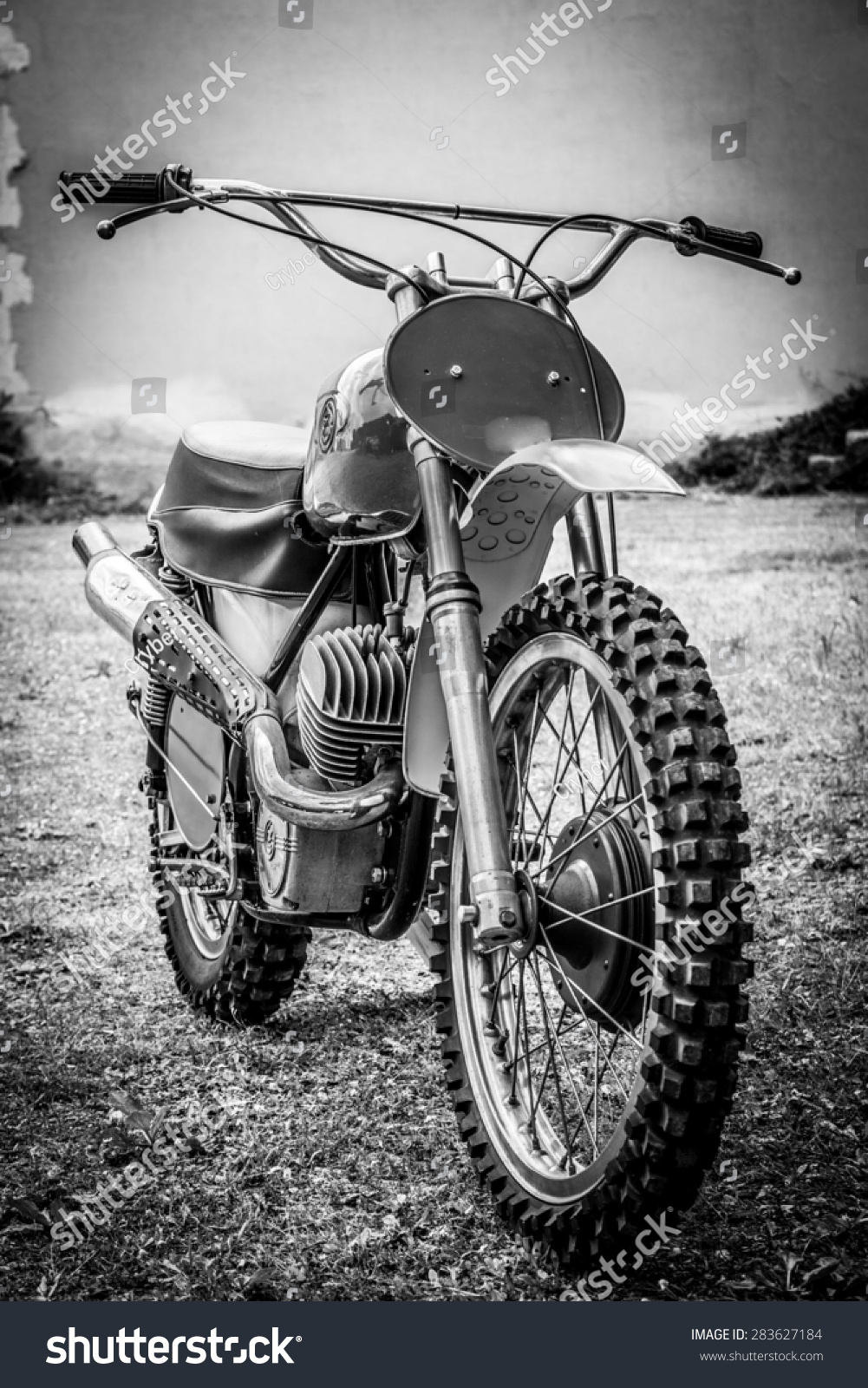 Vintage Offroad Motorbike Stock Photo Edit Now 283627184
