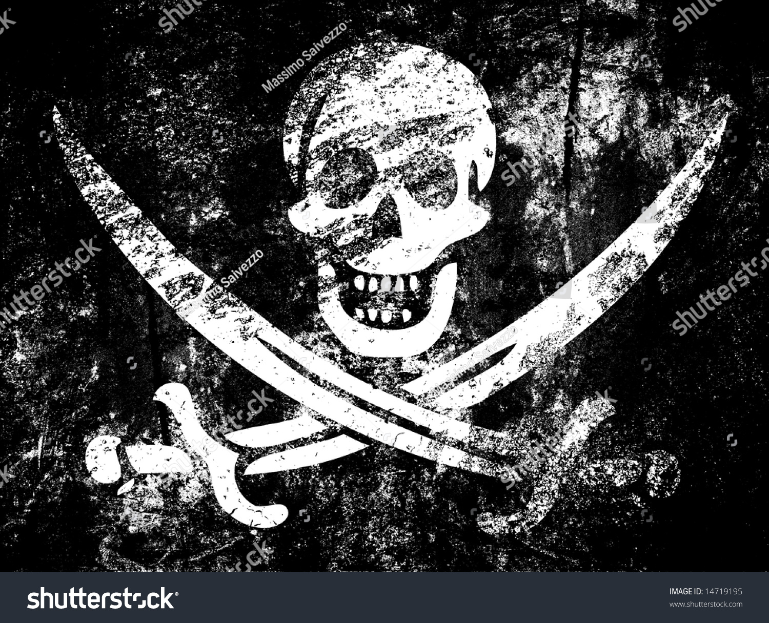 Vintage Pirate Flag Stock Photo 14719195 : Shutterstock