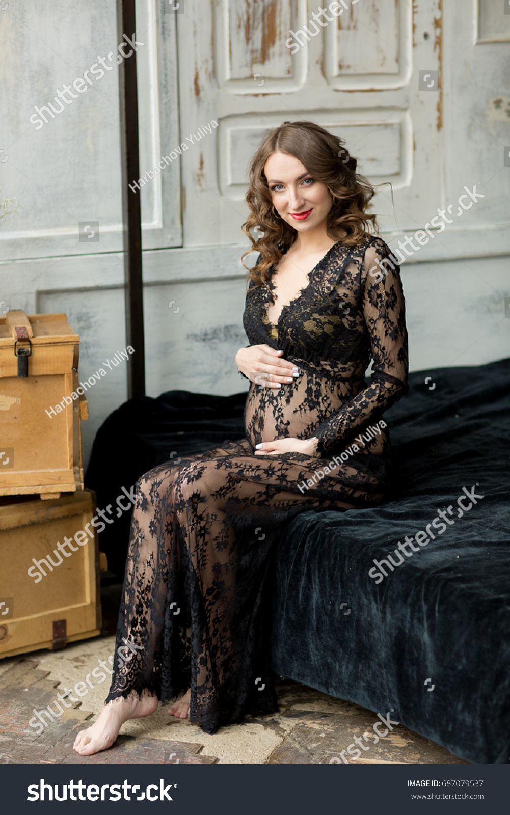 lady in lace dress