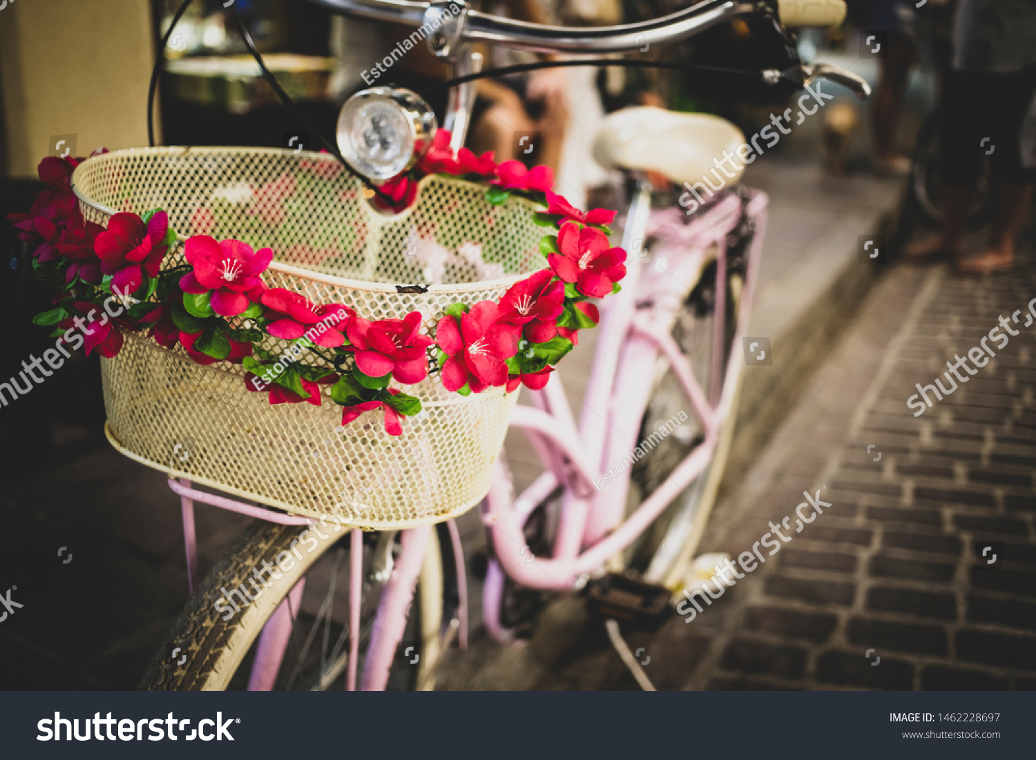 vintage metal bike basket