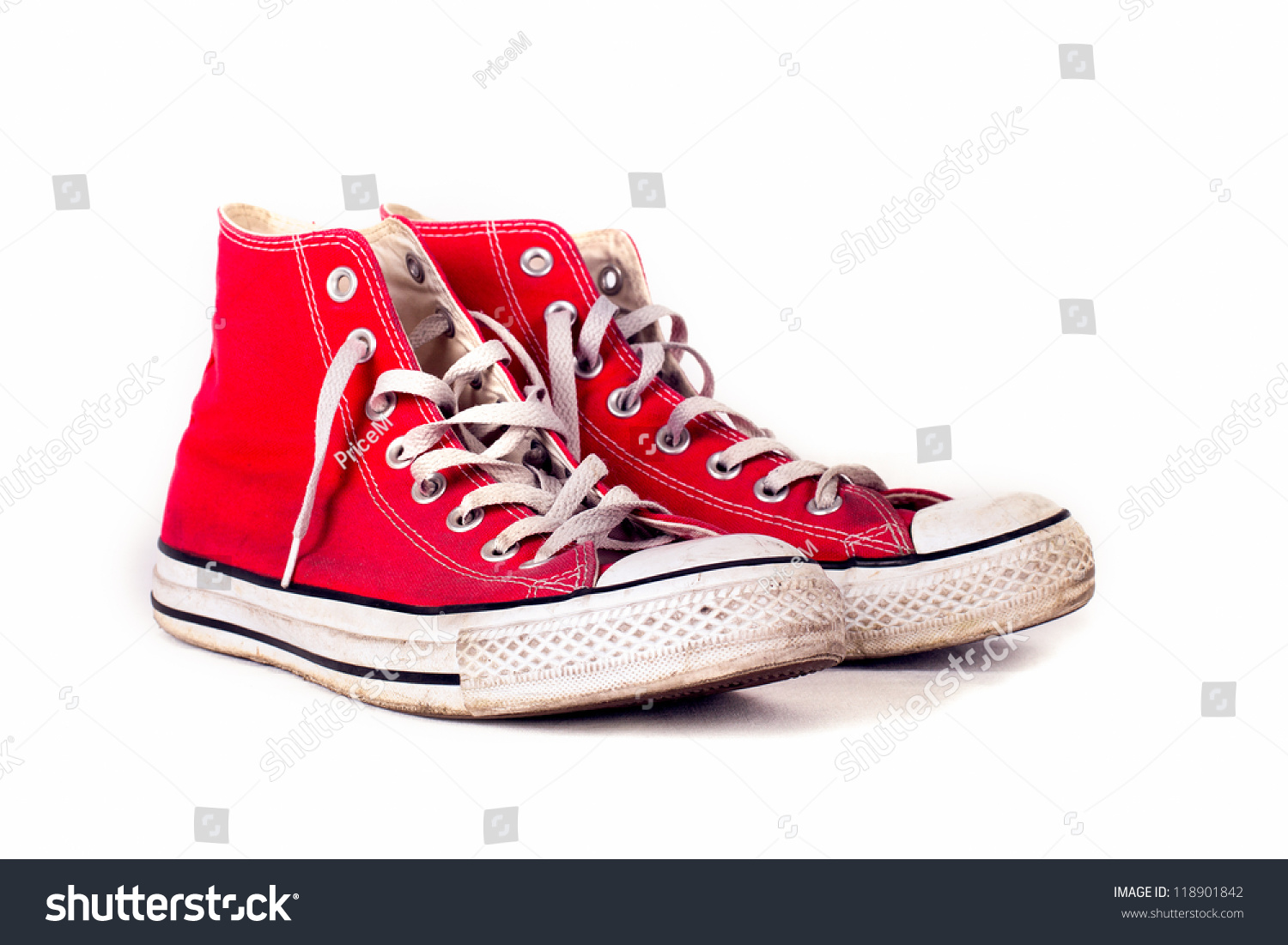Vintage Sports Red Shoes Stock Photo 118901842 : Shutterstock