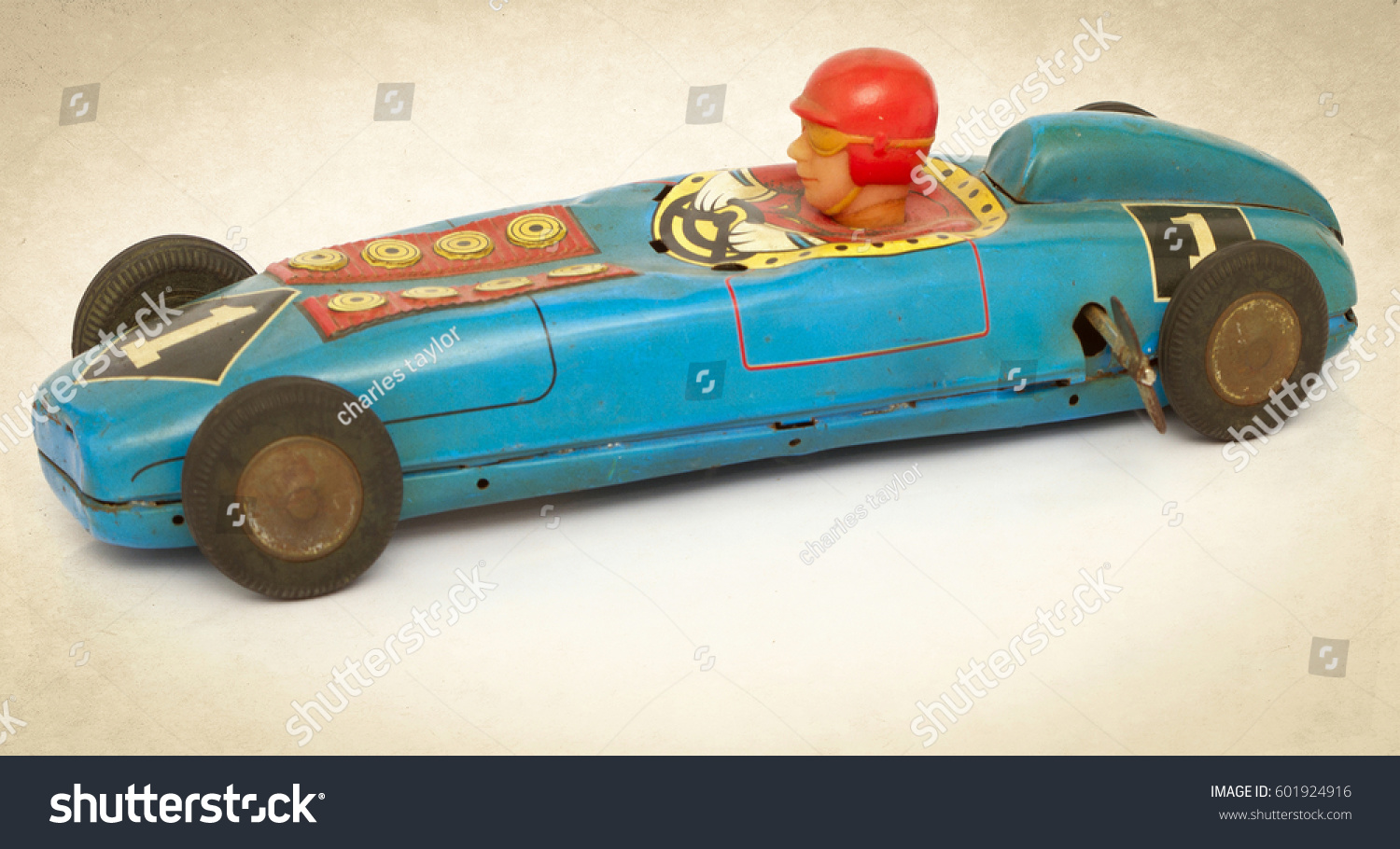 vintage tin race car