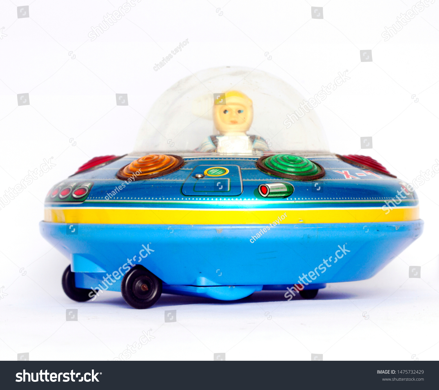 vintage flying saucer toy