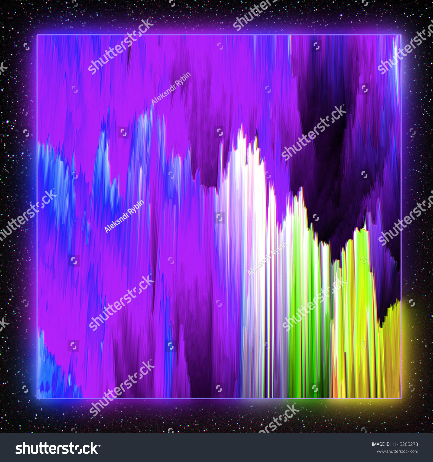 Violet Pixel Sort Background Stock Illustration