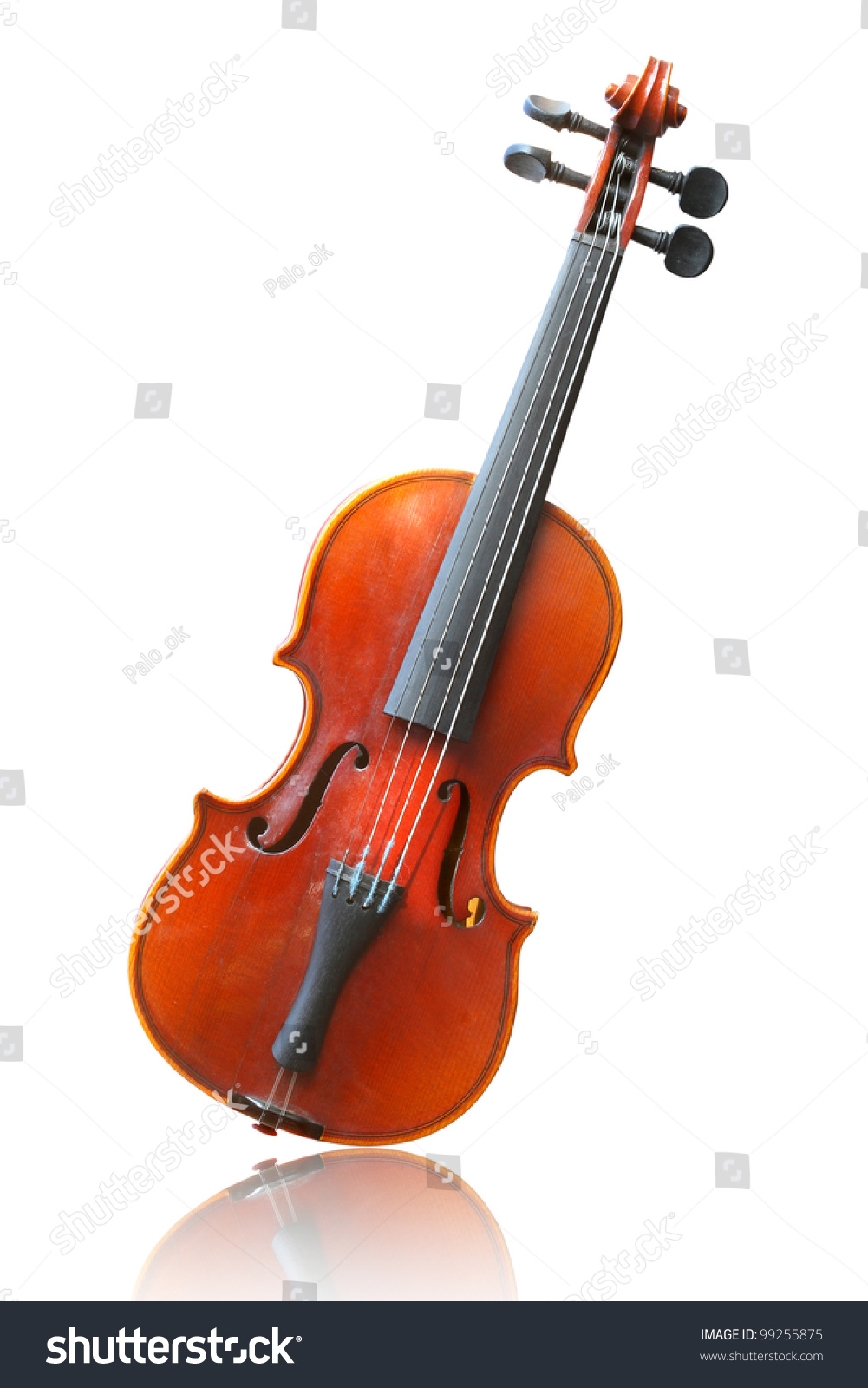 Violin On White Background Stock Photo Edit Now