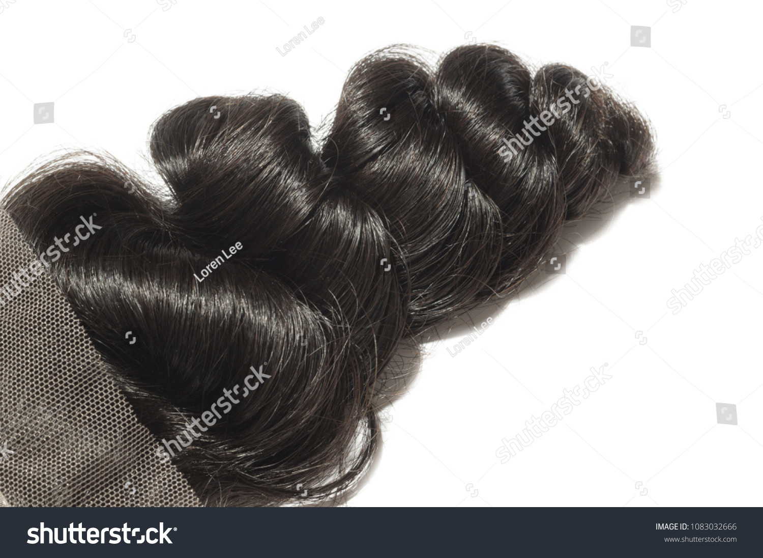 Virgin Remy Middle Part Loose Wavy Stock Photo Edit Now 1083032666