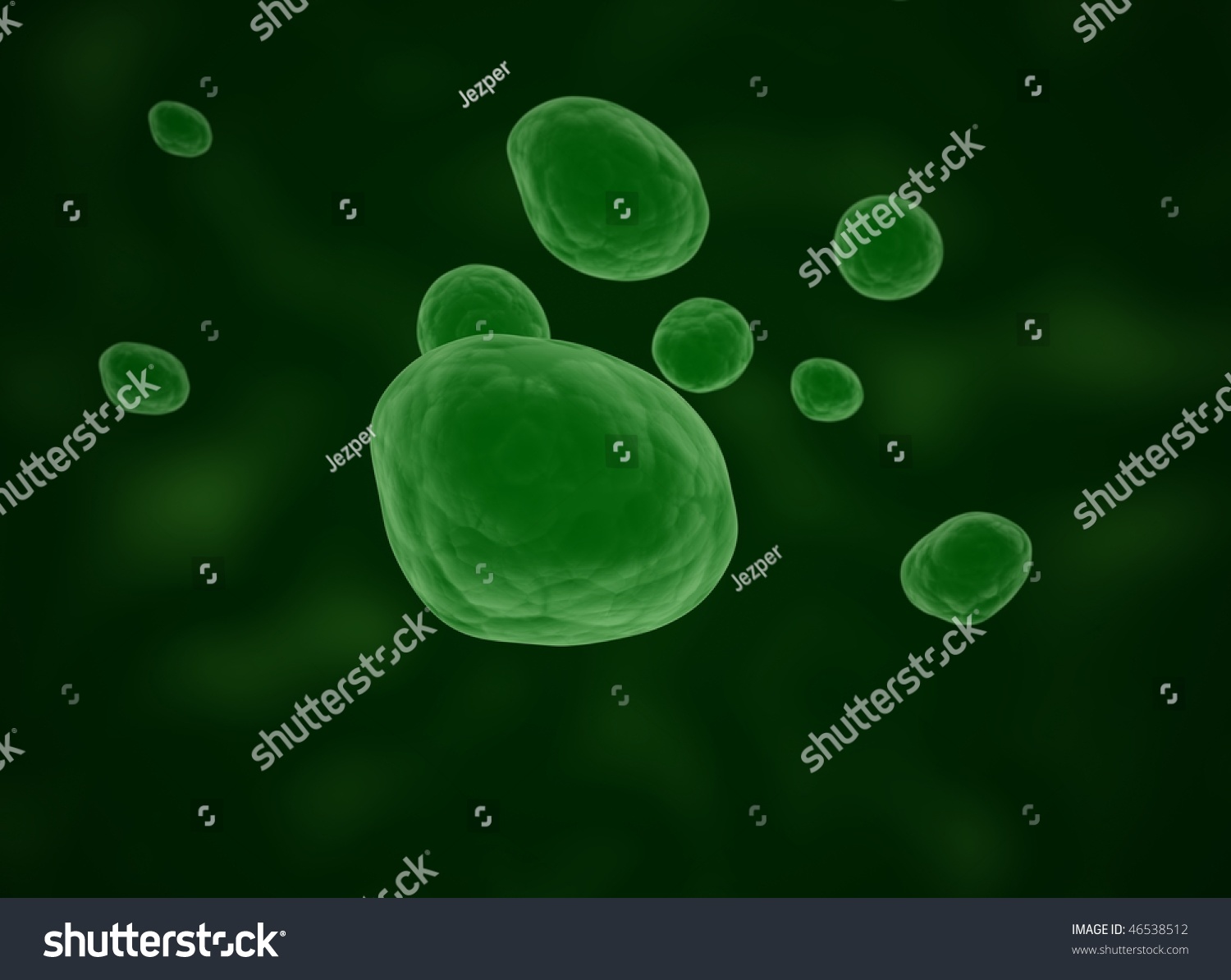 Virus Green Bacteria Stock Illustration 46538512 - Shutterstock