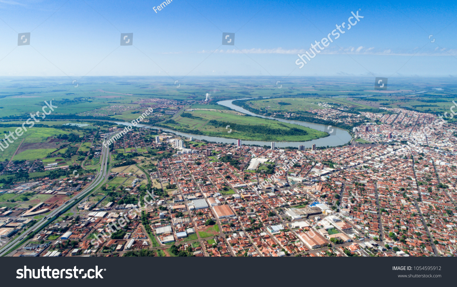 Vista Aerea Itumbiara Goias Brasil Stock Photo Edit Now 1054595912