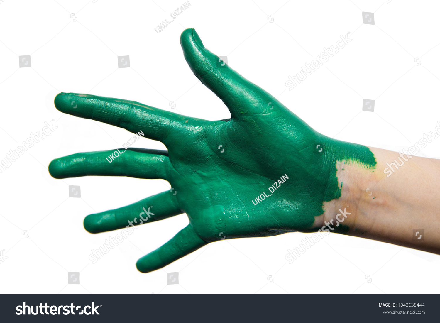Fingers instead of brush Fingers instead of brush