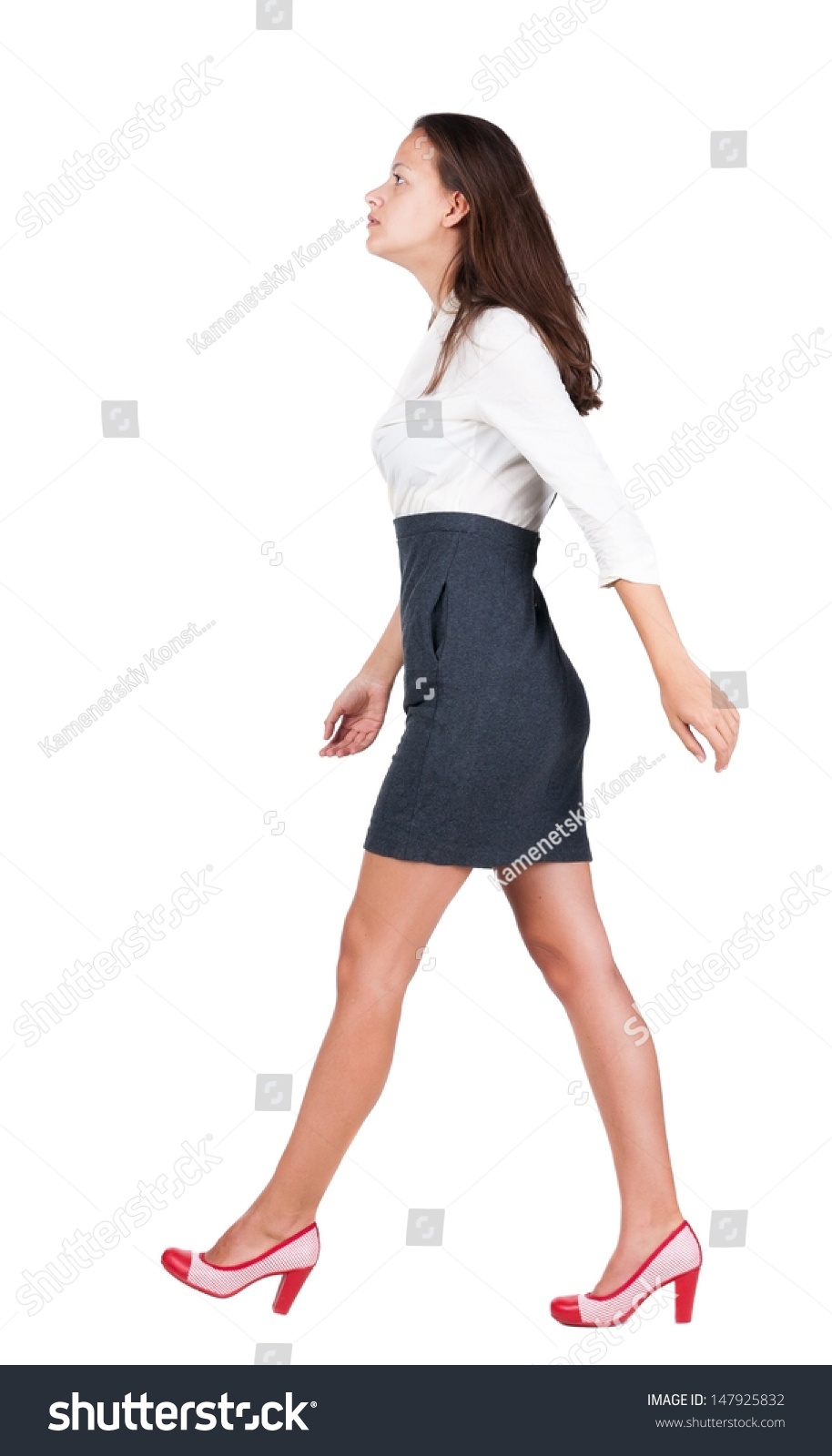 Walking Business Woman Back View Going Stock Photo 147925832 - Shutterstock