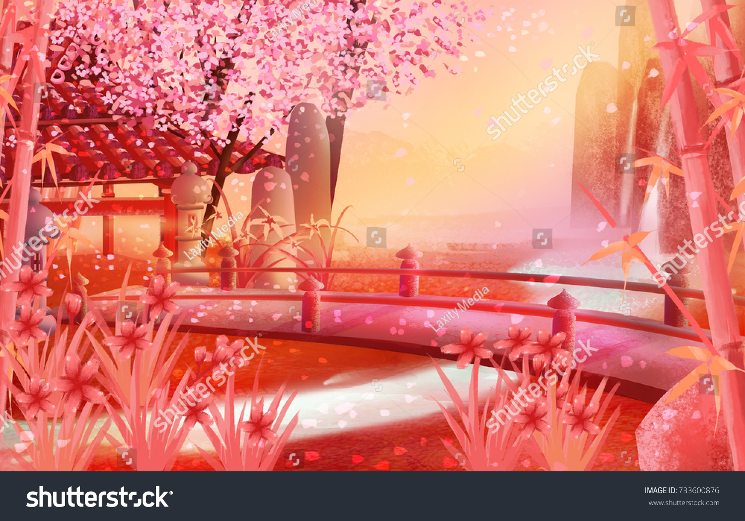 イラスト 和風 風景 のイラスト素材 画像 ベクター画像 Shutterstock