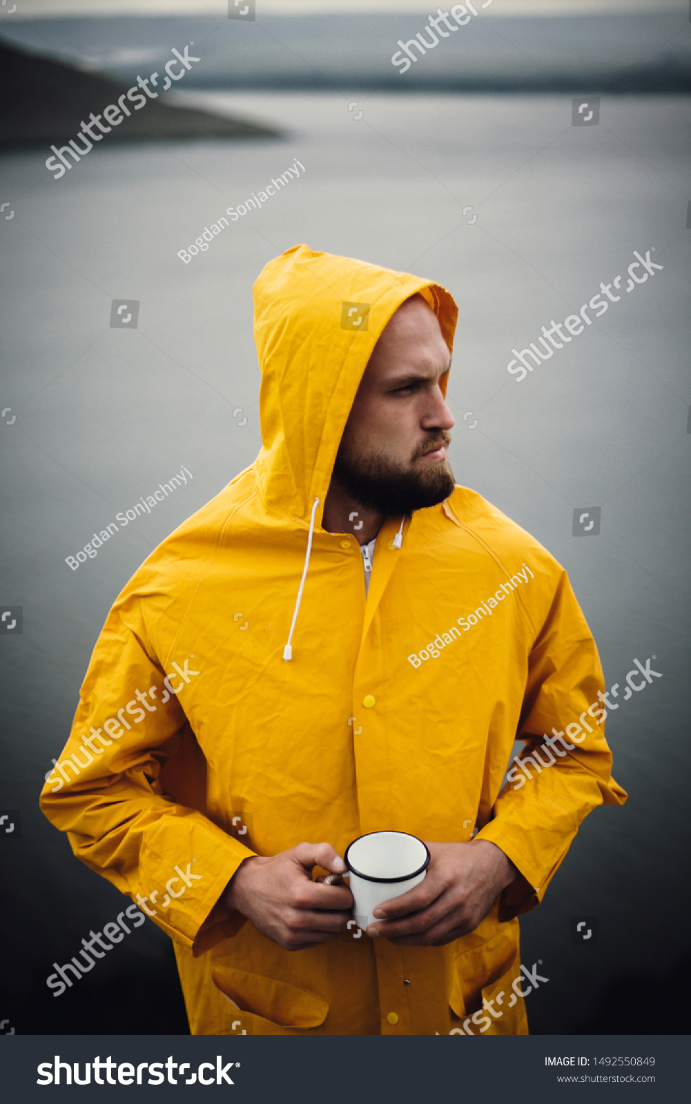 hipster raincoat