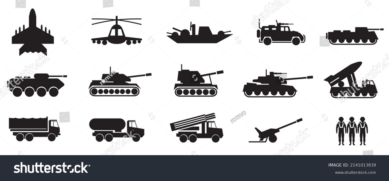 War Transport Icon Silhouette Sign Symbols Stock Illustration ...