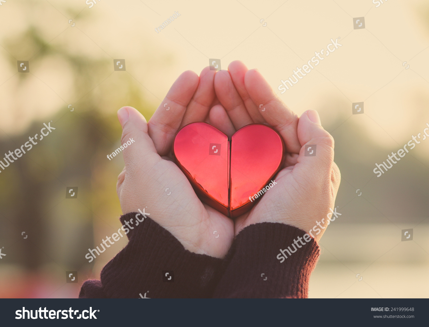 Warm Heart Warm Hand Warm Love Stock Photo Edit Now