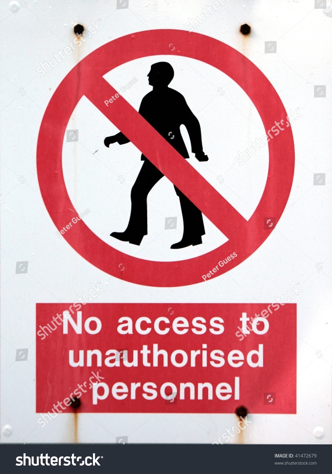 Access Unauthorised Personnel Stock Photo (Edit Now)