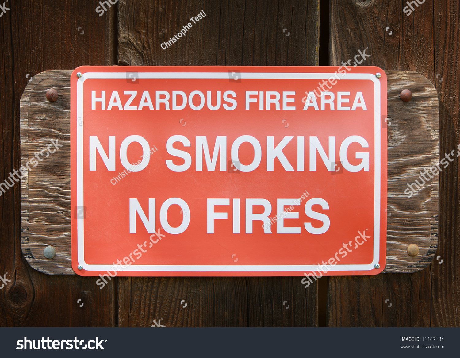 Warning Sign No Smoking No Fire Stock Photo (Edit Now) 11147134