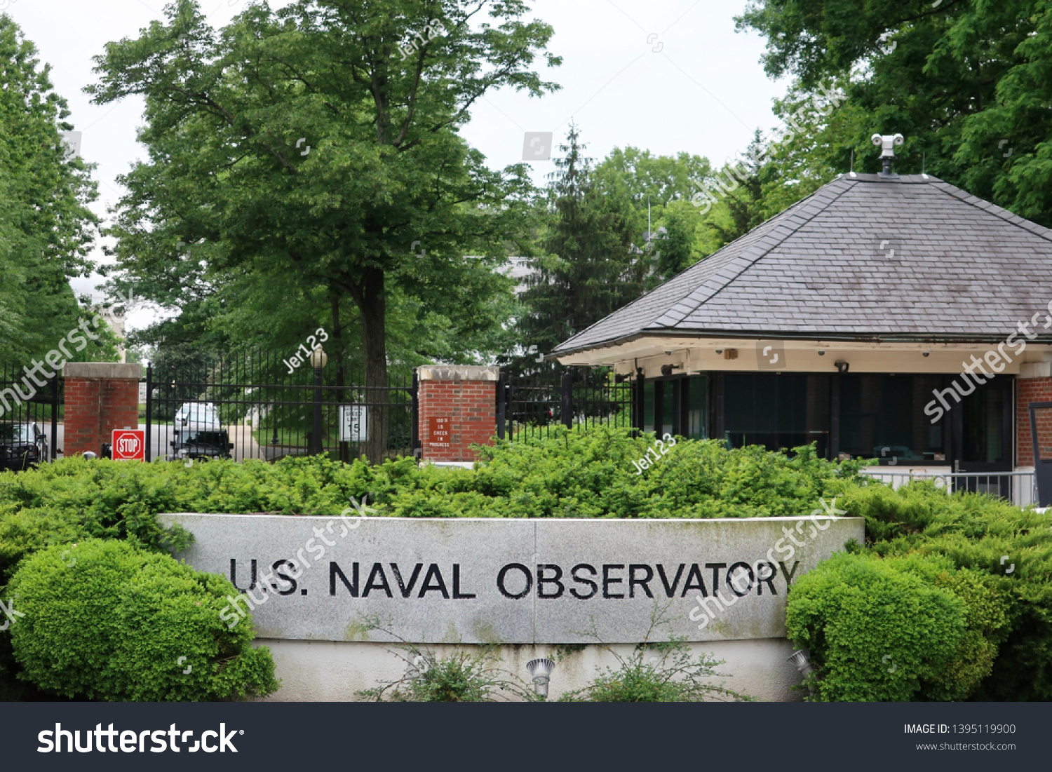 WASHINGTON, DC - MAY 11, 2019: US NAVAL OBSERVATORY - sign at entrance