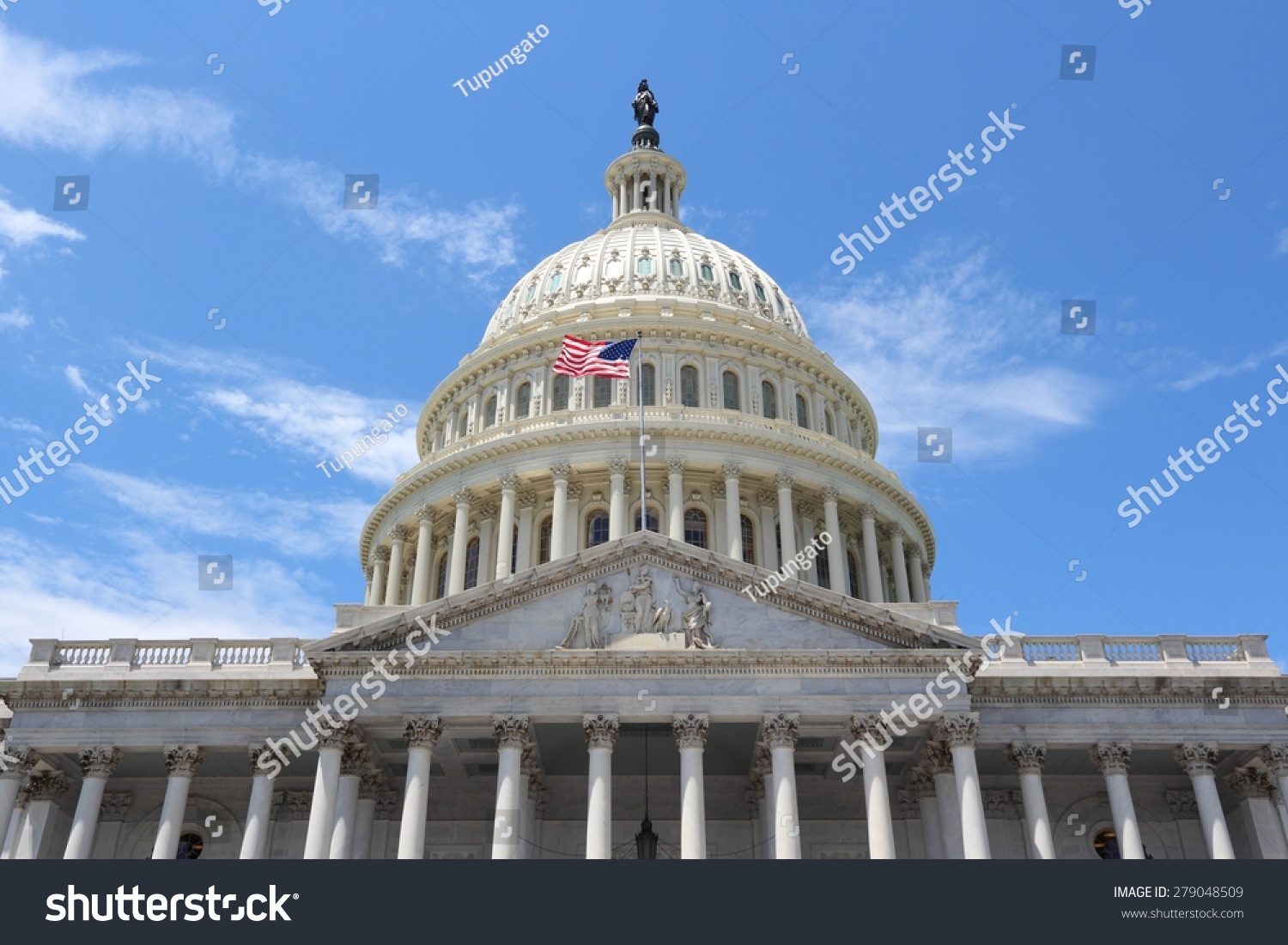 Washington Dc, United States Landmark. National Capitol Building With ...