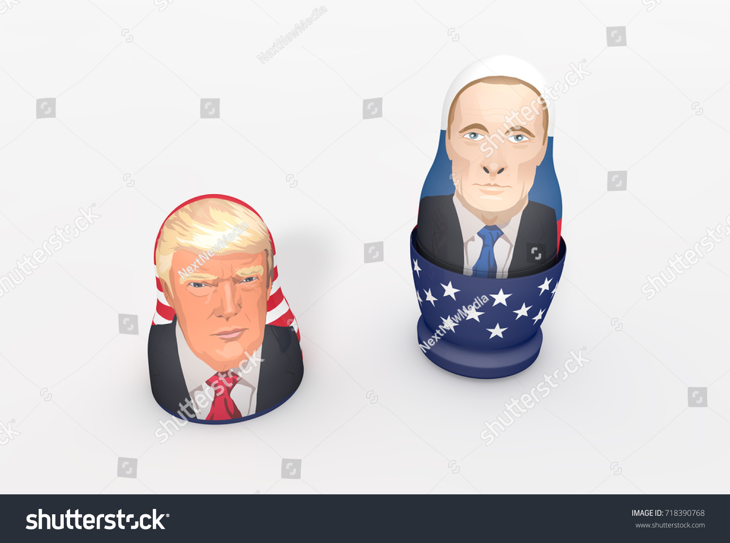 donald trump russian nesting dolls